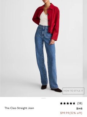 Madewell The Cleo Straight Jean - Blue